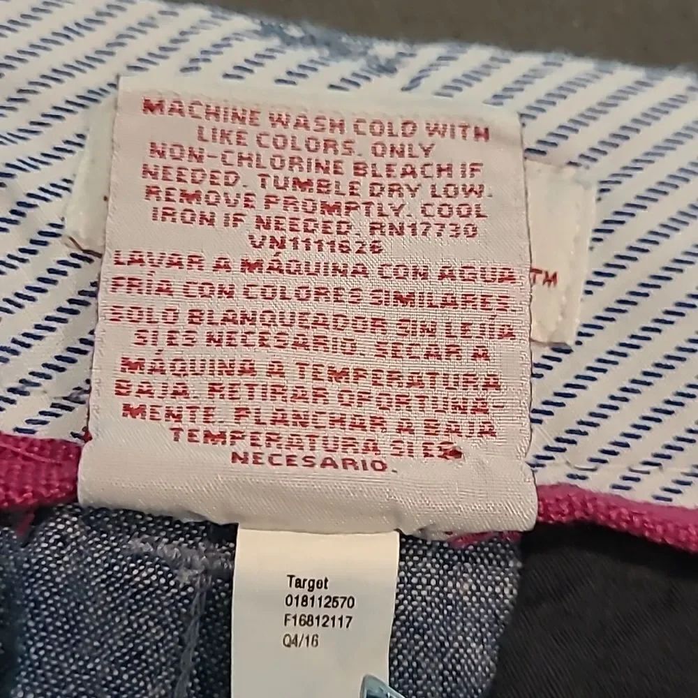 Merona Blue Cotton Shorts with Pockets - Picture 6 of 9